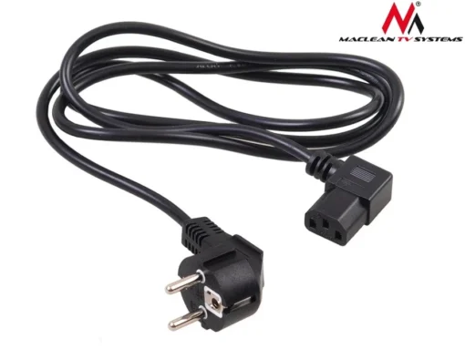 Maclean Power cable angled 3 pin plug 3M MCTV EU-803 - Image 5