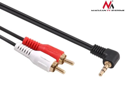 Maclean Cable 3.5mm mini 2RCA 1m black MCTV-824 - Image 3