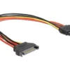 Gembird SATA Extension Cable M/F 15PIN 30cm