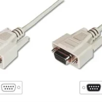 Digitus Extension cable RS232 1: 1 type DSUB9 / DSUB9 M / Z beige 2m