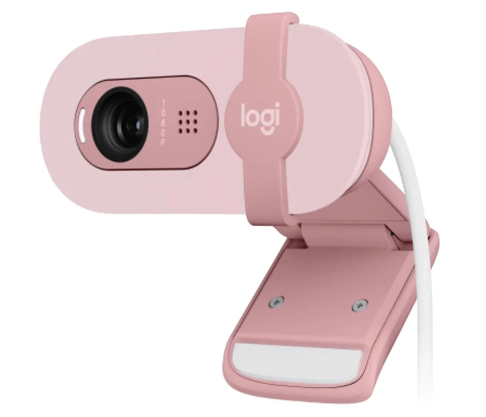 Уеб камера с микрофон Logitech BRIO 100 Full-HD USB-A Розова