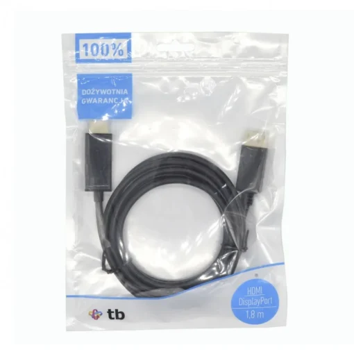 TB DisplayPort- HDMI 1.8 m. Cable, black - Image 2