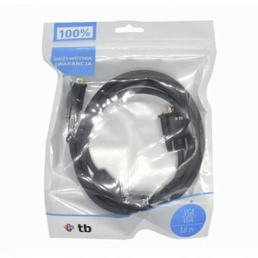 TB Cable VGA 15M-15M 1.8 m., Black gold plated - Image 2