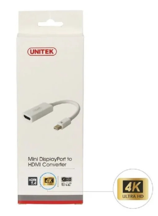 Unitek ADAPTER MINI DISPLAYPORT TO HDMI 4K; Y-6331 - Image 2