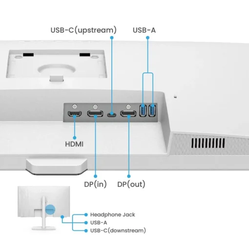 Монитор BenQ GW3290QT, IPS, 31.5 inch, Wide, QHD, DP, HDMI, USB, Бял - Image 4