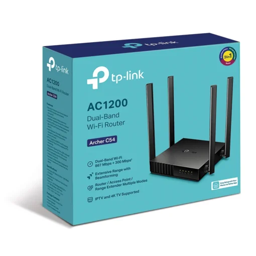 2-лентов безжичен рутер TP-Link Archer C54 AC1200 - Image 3