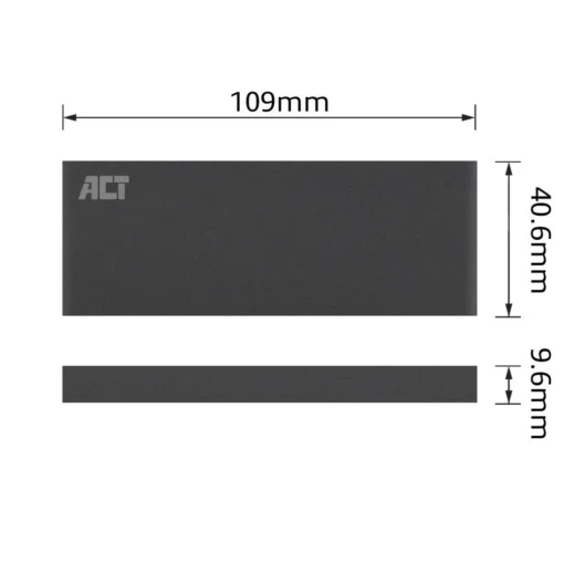 Чекмедже за твърд диск ACT AC1600, M.2 SSD, USB 3.2 Gen1, Черен - Image 5