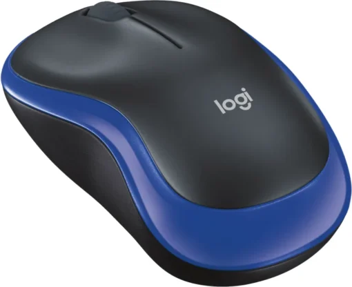 Безжична мишка, оптична LOGITECH M185, USB, Син/Черен - Image 2