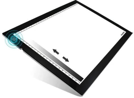 LED светеща подложка за рисуване HUION LED light pad L4S, USB, Черен - Image 2