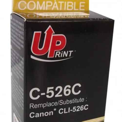 Мастилница UPRINT CLI526 CANON, С чип, Cyan