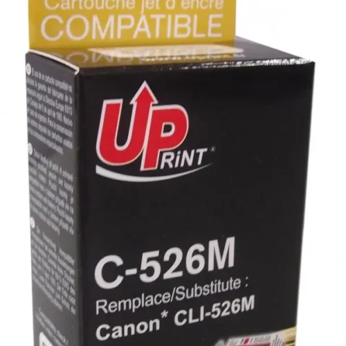 Мастилница UPRINT CLI526 CANON, С чип, Magenta