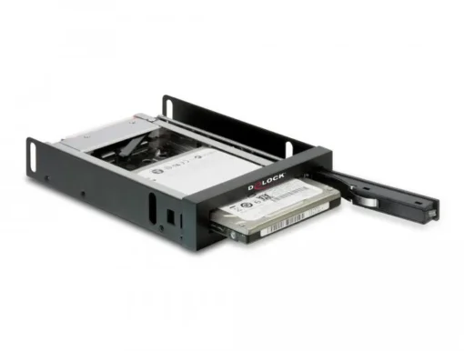 Чекмедже Delock 3.5Prime;, За 1 x 2.5Prime; SATA HDD / SSD, Черен - Image 3