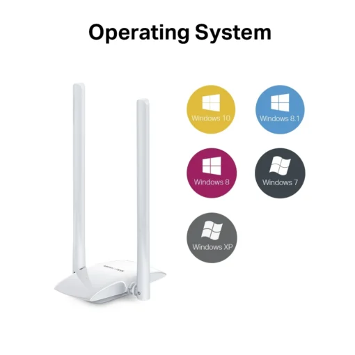 Безжичен USB адаптер Mercusys MW300UH 300 Mbps с голямо усилване - Image 3