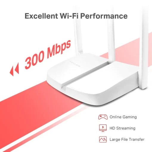 Безжичен мултирежимен рутер Mercusys MW306R N 300 Mbps - Image 3