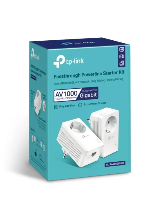 Gigabit Powerline Starter Kit TP-Link TL-PA7017P KIT AV1000 - Image 2