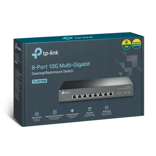 8-портов 10G настолен комутатор TP-Link TL-SX1008 - Image 2