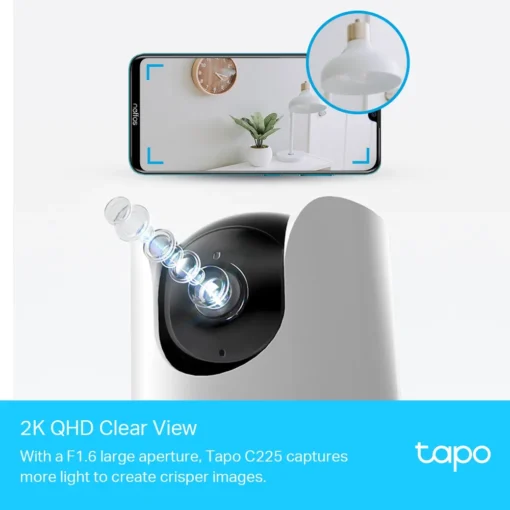 Мрежова камера TP-Link Tapo C225 Pan/Tilt с AI