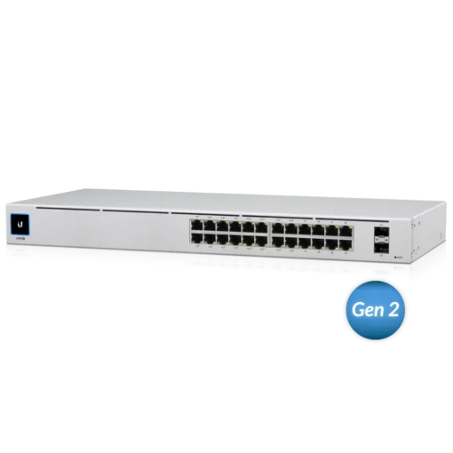 24-портов гигабитен комутатор Ubiquiti USW-24-POE Gen2