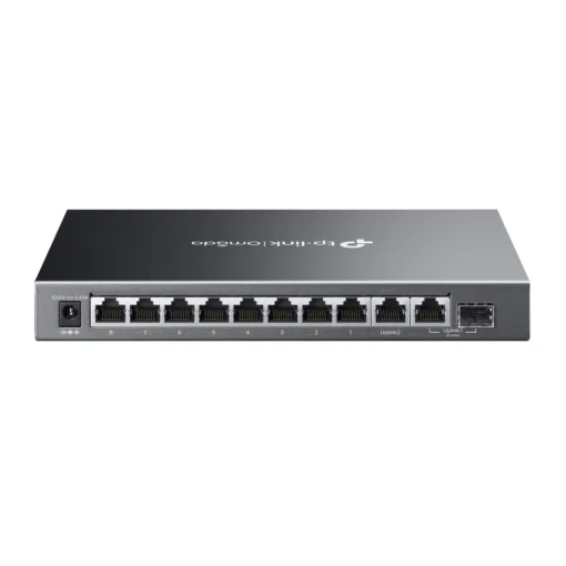 10-портов комутатор TP-Link Omada ES210GMP Gigabit Easy Managed Switch с 8 PoE+ порта - Image 2