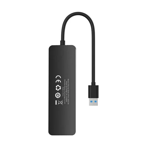 USB хъб Baseus 4 в 1 UltraJoy Lite USB-А към USB 3.0, 15 см B0005280B111-00 - черен - Image 3