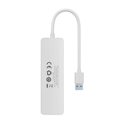 USB хъб Baseus 4 в 1 UltraJoy Lite USB-А към USB 3.0, 15 см B0005280B211-00 - бял - Image 3