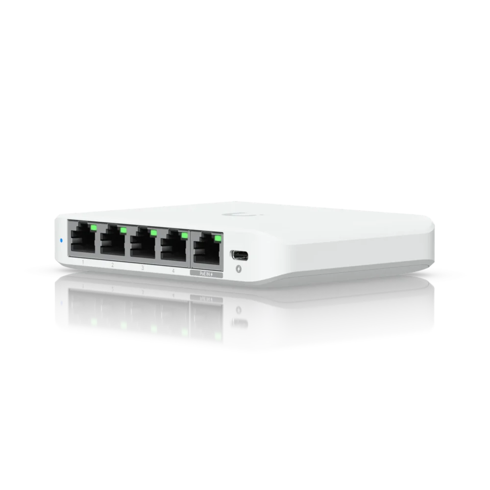 5-портов Gigabit комутатор Ubiquiti UniFi Flex Mini 2.5G