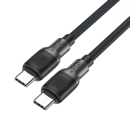 Acefast Кабел USB-C to USB-C Cable 60W Silicone braid 1.2m - C10-03 - Black - Image 2