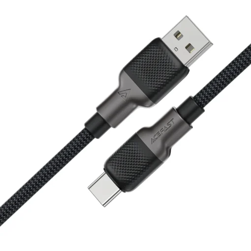 Acefast Кабел USB-A to USB-C Cable 3A 1.2m - C10-04 - Black - Image 3