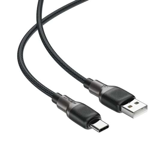 Acefast Кабел USB-A to USB-C Cable 3A 1.2m - C10-04 - Black - Image 4