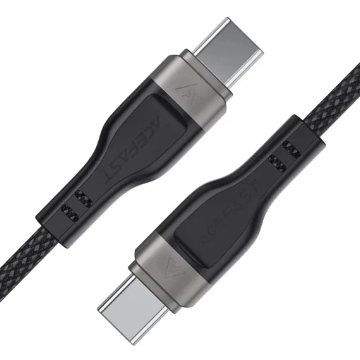 Acefast Кабел USB-C to USB-C Cable 60W MAGNETIC 1.2m - C11-03 - Black - Image 3