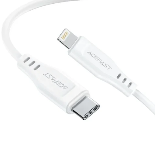 Acefast Кабел USB-C to Lightning Cable 30W 1.20m MFI Certified TPE - C3-01 - White - Image 2