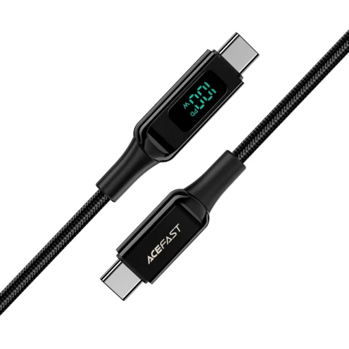 Acefast Кабел USB-C to USB-C Cable 100W 2m with digital display - C6-03 - Black