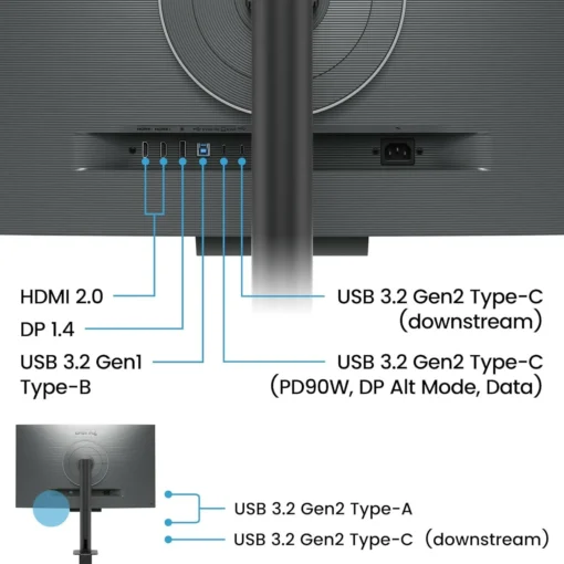 Монитор за програмиране BenQ RD320UA, 31.5", Ergo Stand - Image 2