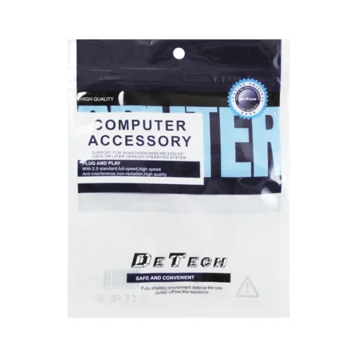 кабели за компютри Кабел DeTech HDMI - VGA, 1.8m, Flat, с аудио кабел -18229 - Image 3