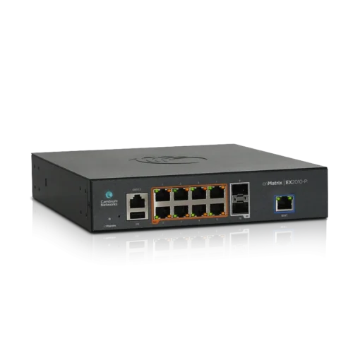 8-PoE портов комутатор Cambium Networks cnMatrix EX2010-P с 2 SFP порта