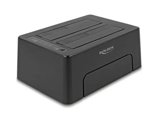 Външна докинг станция Delock, За 2 x SATA HDD / SSD, USB-C - Image 2