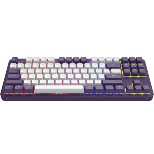 Геймърскa механична клавиатура Dark Project ALU87A Violet RGB - TKL - Image 2