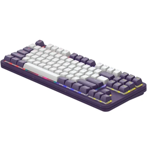 Геймърскa механична клавиатура Dark Project ALU87A Violet RGB - TKL - Image 3