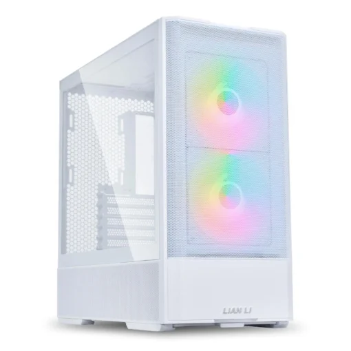 Кутия за компютър Lian Li LANCOOL 207 Mid-Tower Tempered Glass Бяло