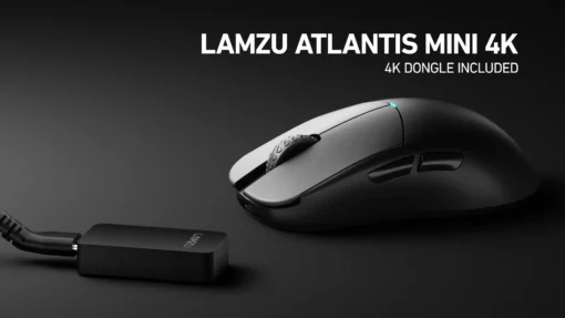 Lamzu професионална геймърска мишка ATLANTIS MINI 4K - Wireless Gaming Mouse - Charcoal Black - Image 6