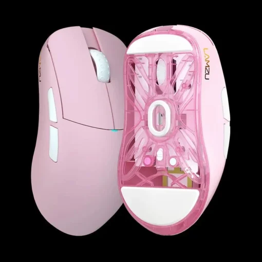 Lamzu професионална геймърска мишка ATLANTIS MINI [Champion Edition] 1K (8K compatible) - Wireless Gaming Mouse - Light Pink - Image 5