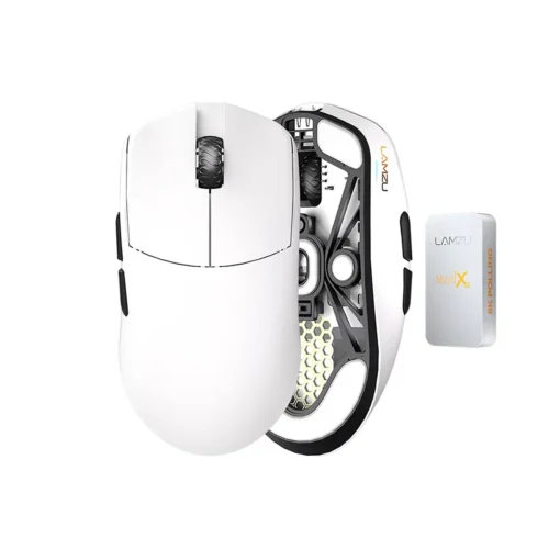 Lamzu професионална геймърска мишка MAYA X 8K - Wireless Gaming Mouse - White - Image 3