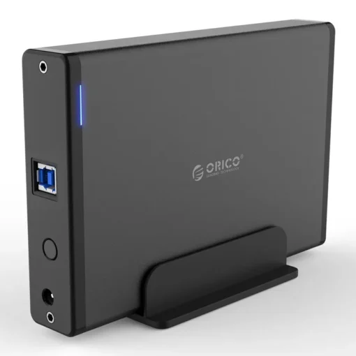 Orico кутия за диск Storage - Case - 3.5 inch Vertical, USB3.0, Power adapter, UASP, black - 7688U3-BK - Image 2