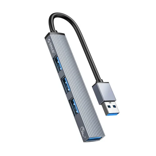 Orico хъб USB3.0/2.0 HUB 4 port, Aluminum - AH-A13-GY - Image 2