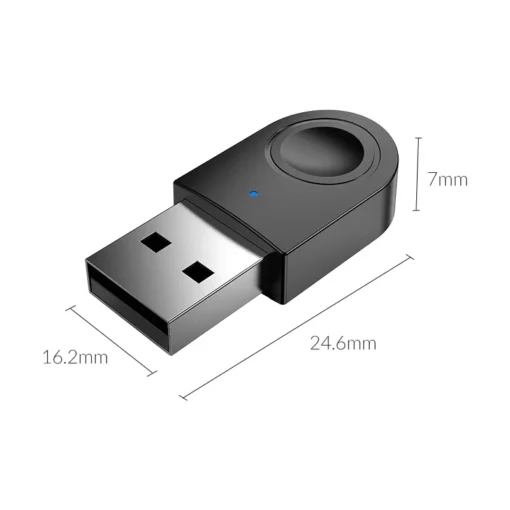 Orico блутут адаптер Bluetooth 5.0 USB adapter, black - BTA-608-BK - Image 5