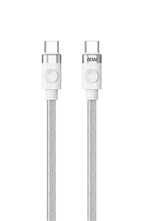 Orico кабел Cable USB C-to-C PD 60W Charging 1.0m White – CDX-60CC-WH