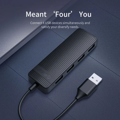 Orico хъб USB2.0 HUB 4 port Black - FL02-BK - Image 5