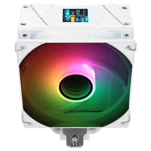 Thermalright охладител CPU Cooler Assassin Spirit 120 Vision A-RGB White - LCD Display, Infinity Mirror - Image 4