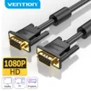 Vention Кабел за монитор Cable VGA HD15 M / M 1.5m Gold Plated 2 Ferrites - DAEBG