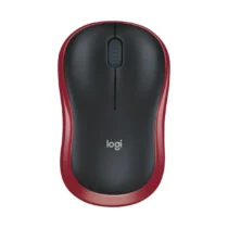 Безжична мишка Logitech M185 черно-червена 910-002240